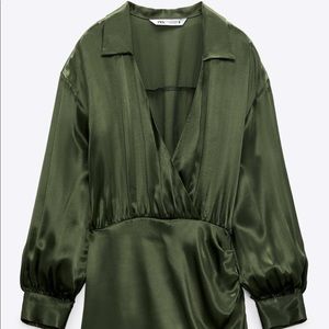 Zara dark green dress